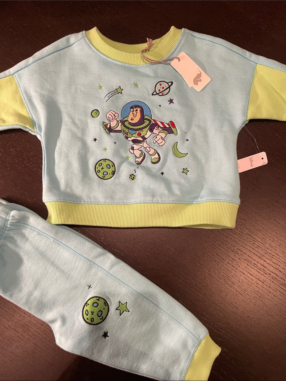 Monica and Andy Graphic Sweatshirt Set - Buzz Lightyear Style Disney